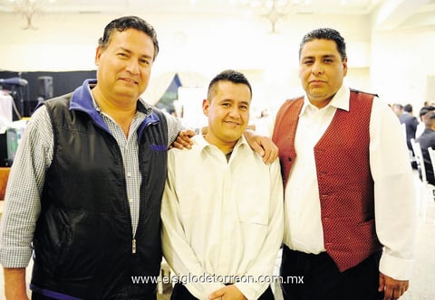 11012015 José Juan Leyón, Efrén Soto, Gabriel Rosell y Lázaro Bello.