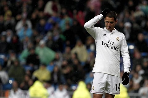Finalmente 'Chicharito', que tiene 519 minutos de 2 mil 520 posibles (se toman en cuenta los partidos desde que "Chicharito" llegó, el 31 de agosto de 2014).