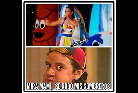 Uno de sus vestuarios fue comparado con las gorras de "Quico".