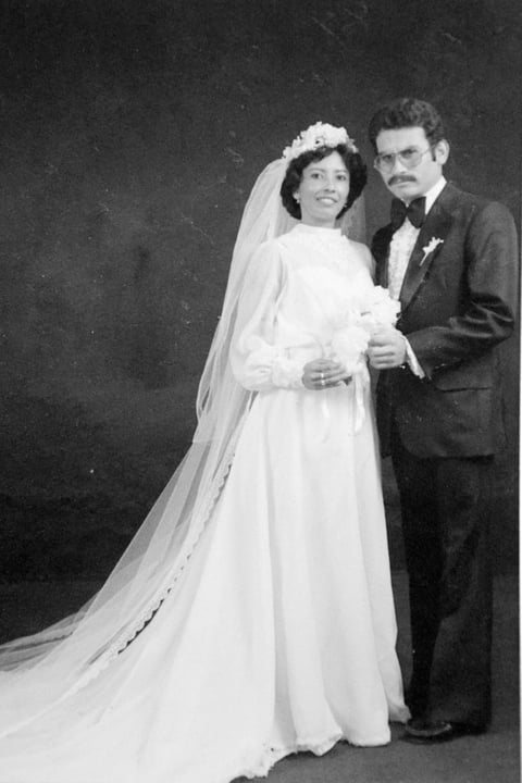 25012015 Rosa Aurora Zapata Moreno y VÃ­ctor de LeÃ³n Parra (f) unieron sus vidas el 7 de enero de 1961.