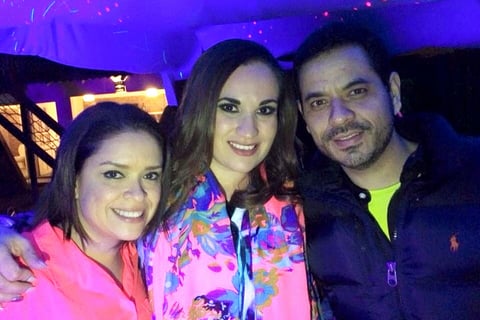 Anni, Marcela y Gustavo.