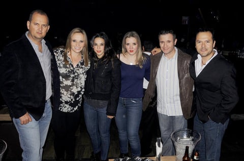 Juan Gabriel, Alicia, Blanca, Mónica, Salvador y Héctor.
