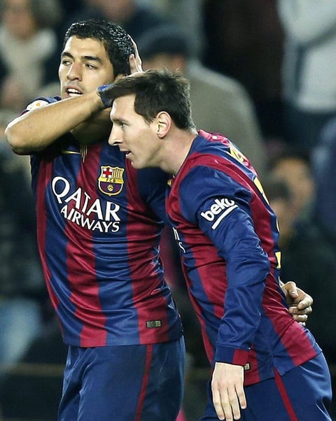 El delantero argentino abrió el marcador a los 41 minutos en el Camp Nou tras recibir un pase del uruguayo Luis Suárez.