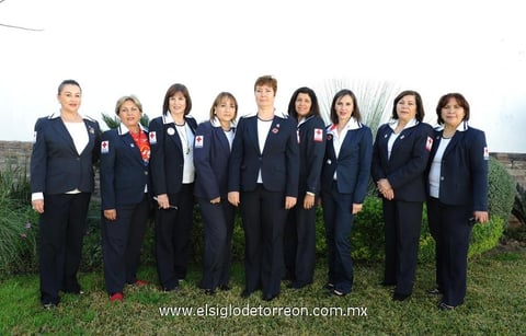 17022015 DAMAS VOLUNTARIAS DE LA CRUZ ROJA TORREóN.  Magaly, María Esther, Nonó, Tere, Alma, Laura, Melina, Clelia y María Elena.
