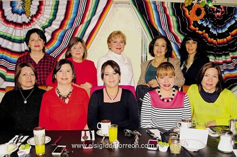16022015 TRIPLE CUMPLEAñOS.  Eli González, Bety Reyes y Libertad Valdez celebraron sus respectivos cumpleaños en compañía de sus amigas exbanqueras.