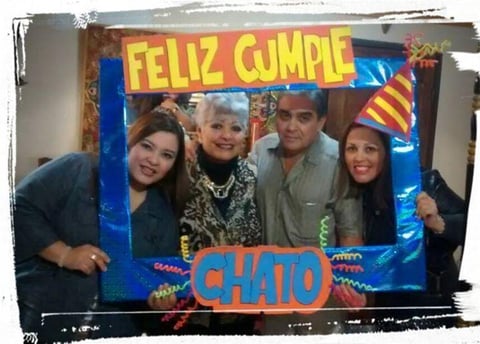 Marlene, Cuquis, Vicente y Gaby.