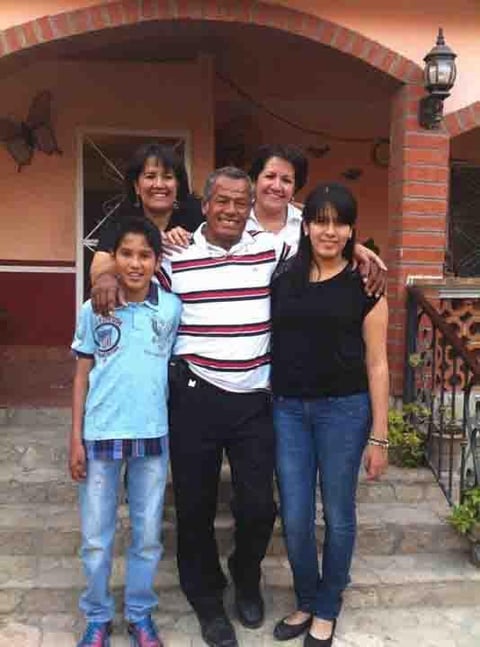 En familia.