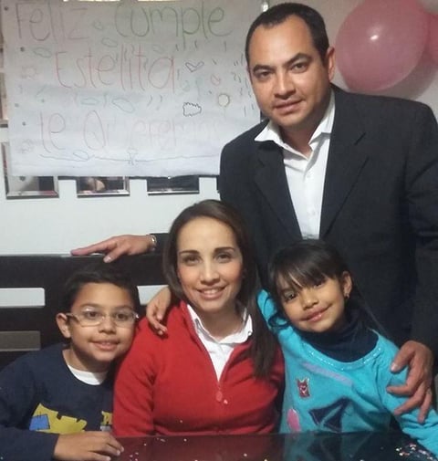 Emiliano, Estela, Marco y Ximena.