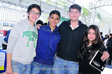 22022015 CONTENTOS.  Roberto Tapia, Héctor García, Jaime Mata y Marisol de la Cruz.