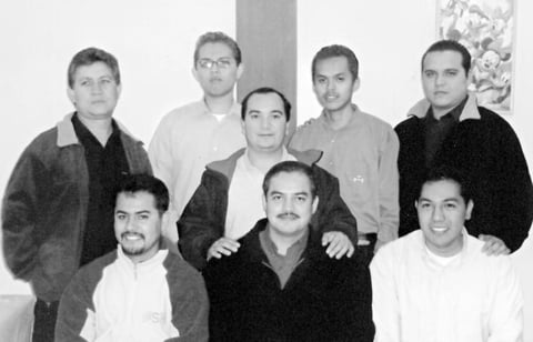 22022015 Jorge MartÃ­nez, Juan JosÃ© FernÃ¡ndez, Ãscar GonzÃ¡lez y JosÃ© Luis MartÃ­nez, en 1980.