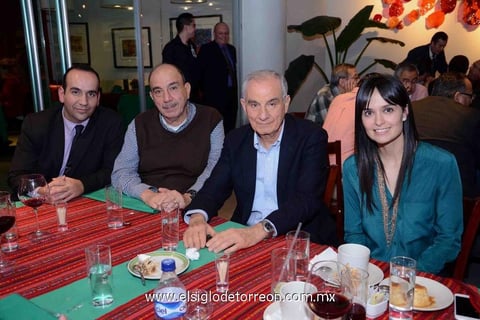 25022015 Alejandro Rentería, Roberto, Fernando Murra y  Cristy Mourey.