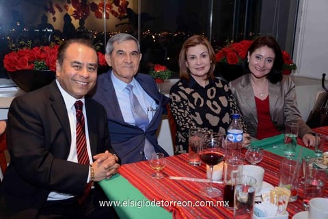 25022015 Pedro Facio, Eduardo Murra, Nuria Farrús de Murra y Cristina Cueto.
