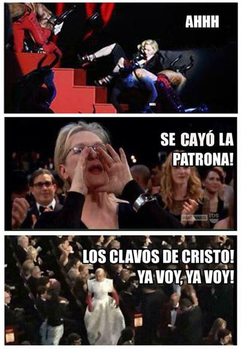Decenas de memes circulan sobre el accidente que sufrió la "Reina del Pop" tanto en inglés como en español.