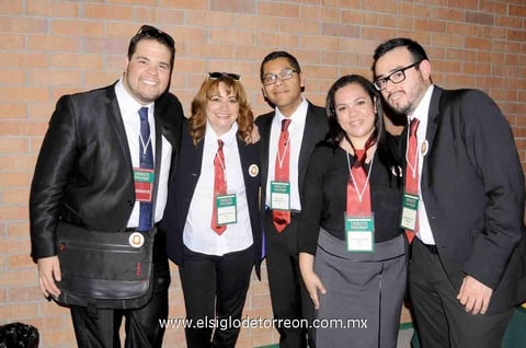 28022015 COMPAñEROS.  Carlos, Patricia, José, Valeria y Juan.