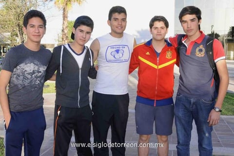 08032015 Miguel Amador, Christian Gómez, Rodolfo, Gerardo González y Enrique Muñoz.