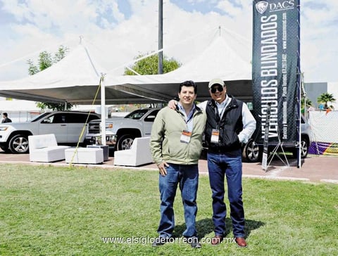 08032015 EN EL ENGALEC.  Salvador Rivas y Javier Domínguez.