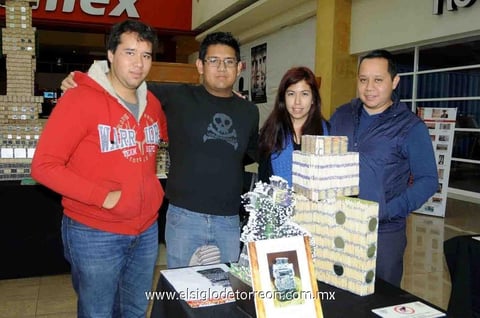 13032015 Gabriel San Juan, Enrique Adame, Claudia Saucedo y Luis Antúnez.