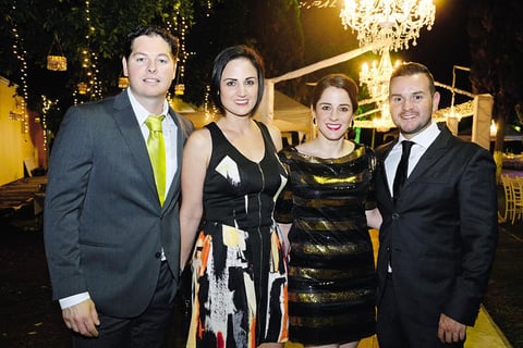 Carlos, Marí­a Emilia, María José y Juan.
