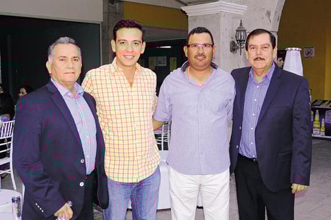 Próspero Hernández, Édgar Faudoa, Jorge e Isidro.