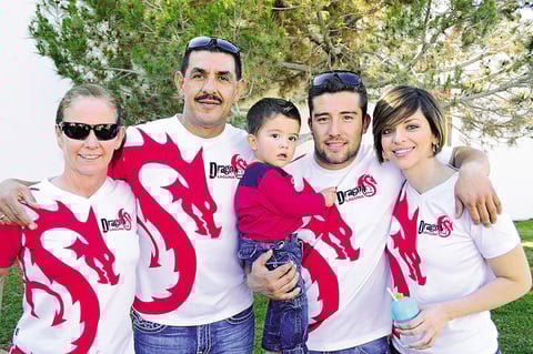 Menina Graham, Rubén Cossí­o, Andrés Martí­n, Gerson Martí­nez y Barbie Martí­nez.
