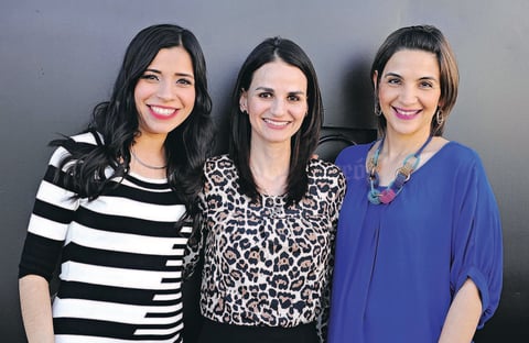 MUY GUAPAS.  Mariana, Carmen y Lorena.