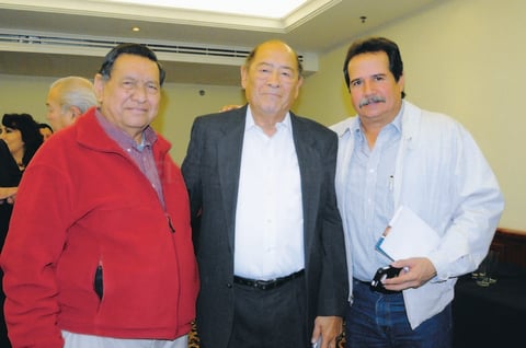 EN RECIENTE EVENTO.  Humberto Pérez Hinojosa, Ulises Mejía y Ernesto Llama.