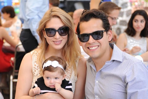 Jorge, Brenda y Frida.