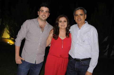 Juan Pablo, Gaby y Andrés.