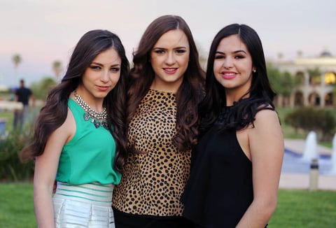 Regina, Sofía y Ana Paula.