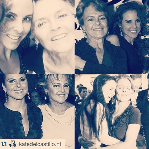 Kate del Castillo compartió algunas fotos con su mamá.