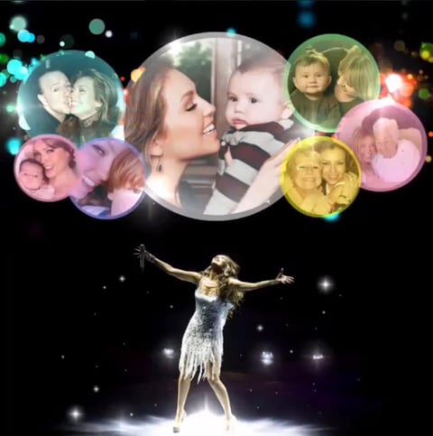 Thalía recordó a su madre y abuela, además de festejarse como mamá.
