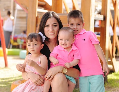 Franco, Valentina, Diego y Samantha.