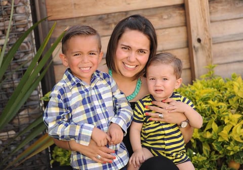 Mikel, Angélica y Matías.