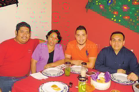 22052015 José Miguel, Cruz Castro, Alejandro Zúñiga y Juan Zapata.