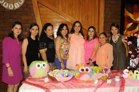 27052015 BABY SHOWER.  Alejandra Gallegos Castañeda en compañía de sus amigas.