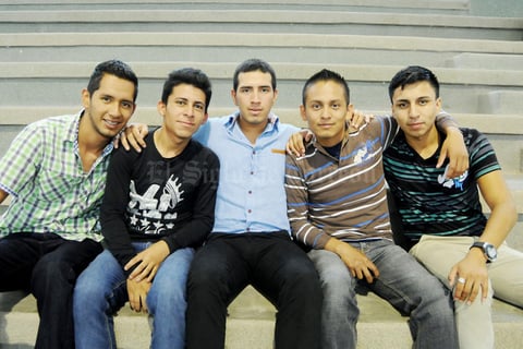 26062015 EN RECIENTE EVENTO.  Miguel, Luis, Javier Orlando, Gustavo y Óscar.