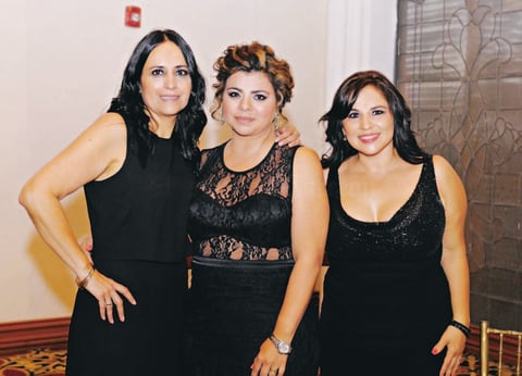 02072015 EN RECIENTE EVENTO.  Ana Tere, Marcela y Rosy.