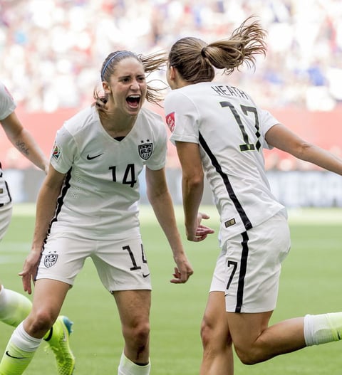 Tobin Heath añadió un tanto a los 54 minutos.