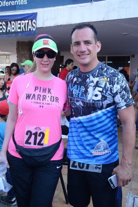 09072015 ATLETAS.  Claudette y Alfredo.