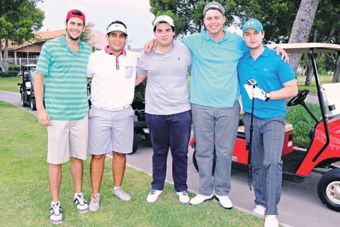 10072015 EN EL CLUB.  Fernando, Saad, Toño, Daniel y Ángel.