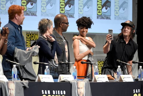 El elenco de The Walking Dead llegó a la Comic-Con para presentar su sexta temporada.