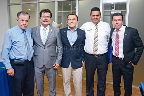 12072015 Francisco Manzanera, Pedro Cañedo, Juan Carlos Herrera, Sergio Leal y Alejandro Ordaz.