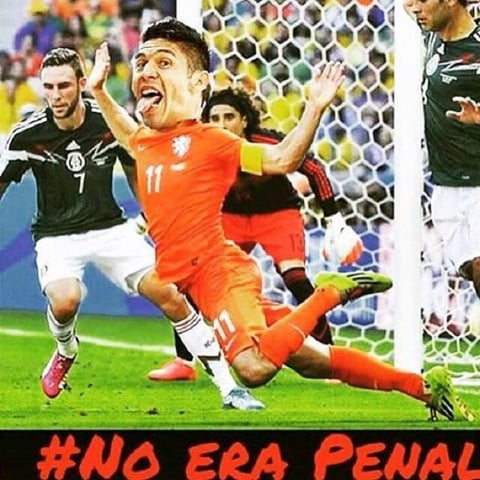 La burlas para Oribe 'Robben' Peralta.