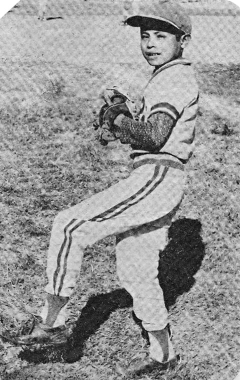 19072015 NiÃ±o JesÃºs Rivera del equipo de beisbol cirujanos, hace algunas dÃ©cadas.