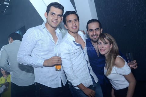 Jaime, David, Jaime y Valeria.