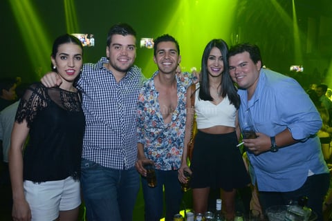 Miriam, Ernesto, Carlos, Bedia y Miguel.