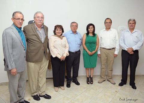 Ing. Boyardo Guerrero Salmón, Eugenio Salmón, Dra. Rosario Castro, Ing. Oswaldo Juárez, Lic. María del Consuelo Villela, C.P. Carlos Martín Pérez y Jesús Gajón.