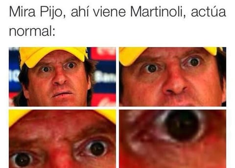 Según los tuiteros, así reaccionó Herrera al ver al cronista deportivo.
