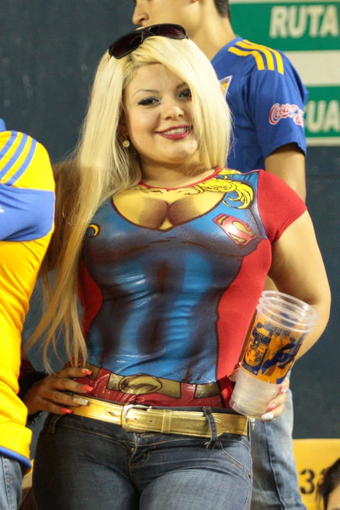 Cerramos con la aficionada de Tigres que no paró de apoyar.