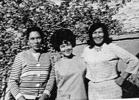 02082015 Mercedes Ríos, Cristina Ríos y Carmen Patiño Méndez en 1970.